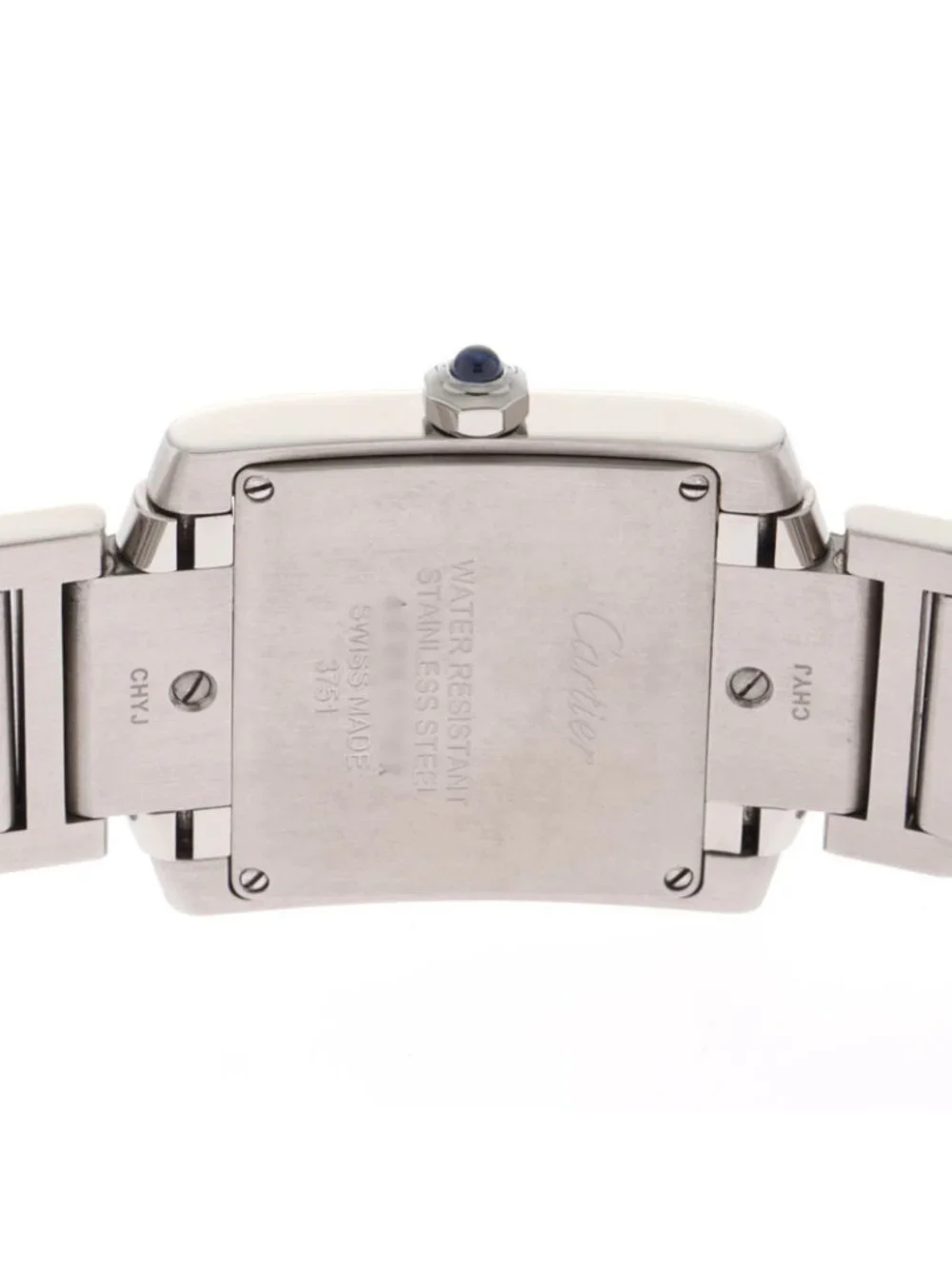 Cartier Tank Francaise MM Watch Steel Silver Dial Quartz